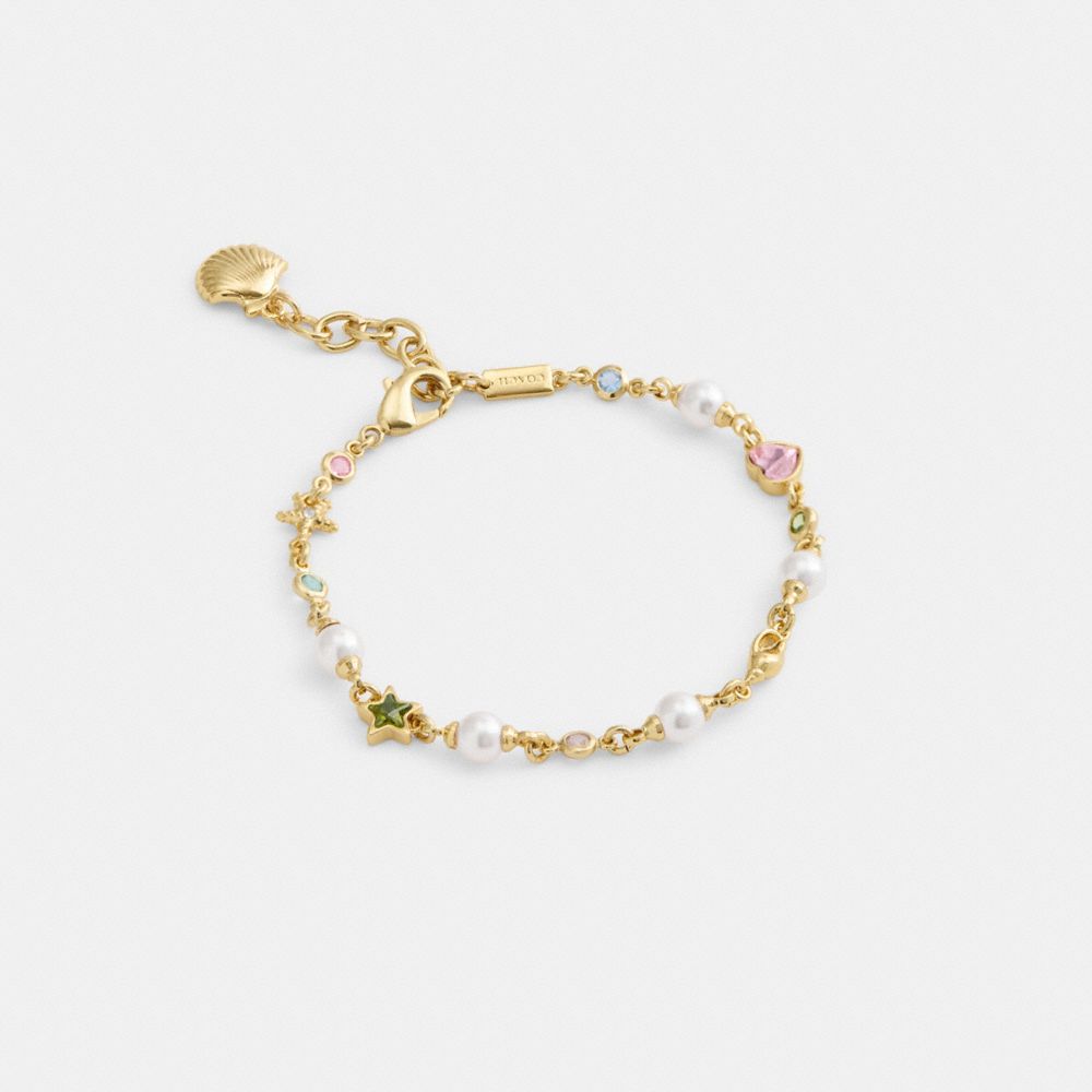 coach shell pearls and beads bracelet CBW08-YAP