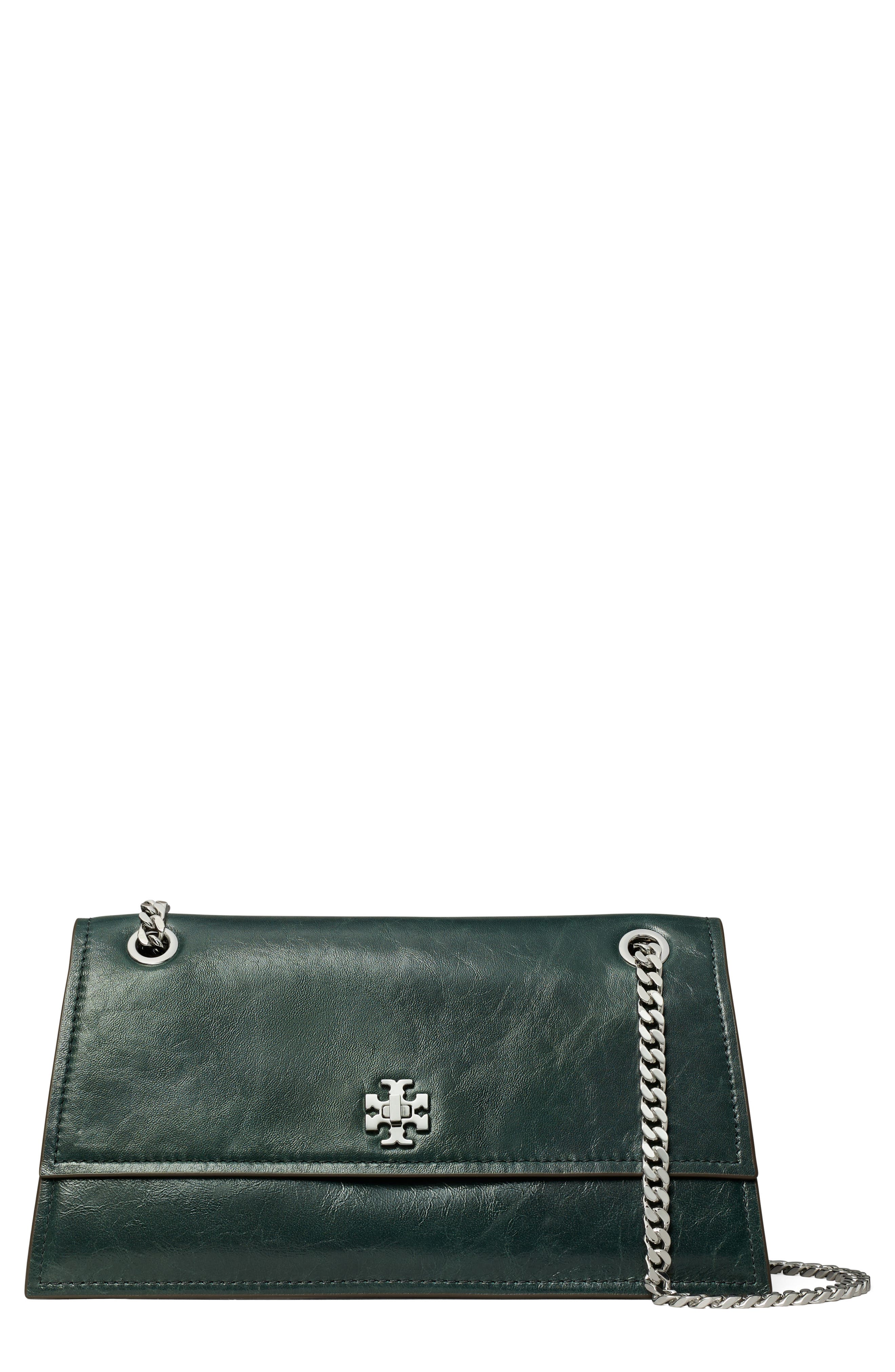Tory Burch Kira Turnlock Leather 汤丽柏琦单肩包 Warm Teal