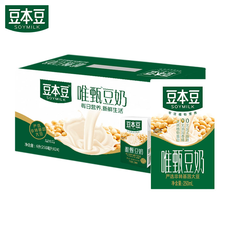 【豆本豆】唯甄豆奶250ml*24盒