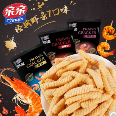 3.4元！亲亲 经典虾条 80g（需买5件 付17元包邮）