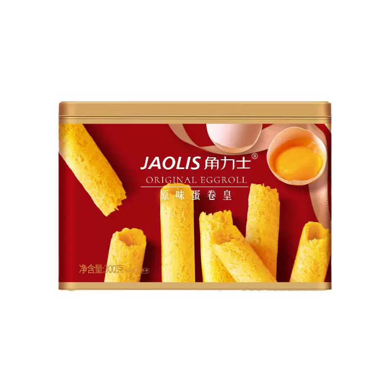 JAOLIS角力士港式鸡蛋卷300g礼盒蛋卷皇休闲零食糕点饼干伴手礼