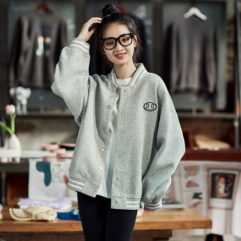 唐狮秋装新款棒球服休闲外套女春秋