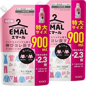 Emar (EMAL)洗衣液 液体 芳香花束香味 替换装 900ml*2个