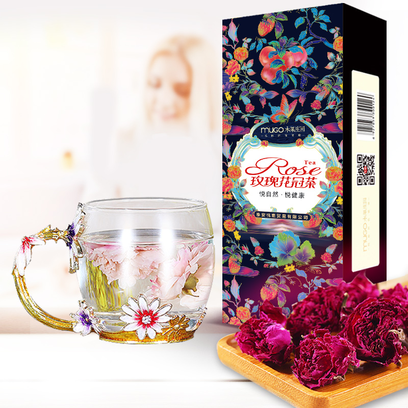 【木果庄园】玫瑰花茶干玫瑰30g约65朵