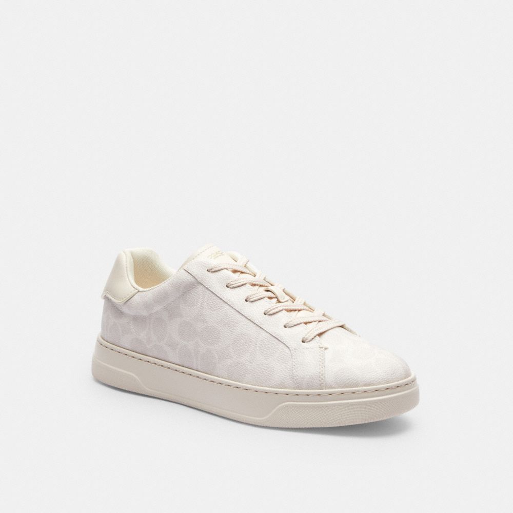 coach high line sneaker in signature canvas CX121-OFW