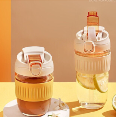 9.9元包邮！好得来 ins风可爱双饮杯350ml