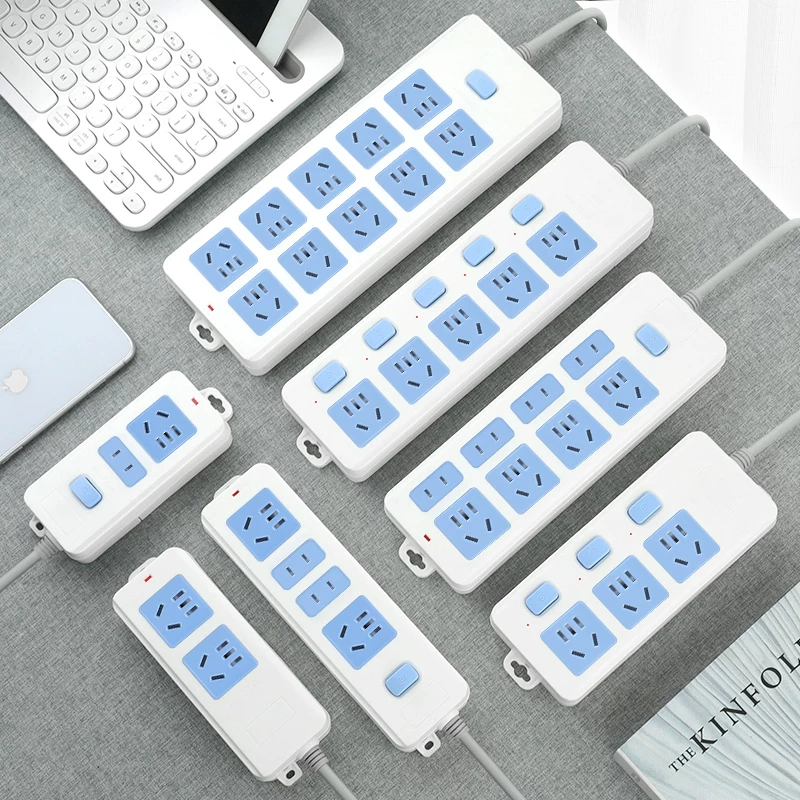 智能排插插座板家用电源多功能开关插排接线板插板带长线