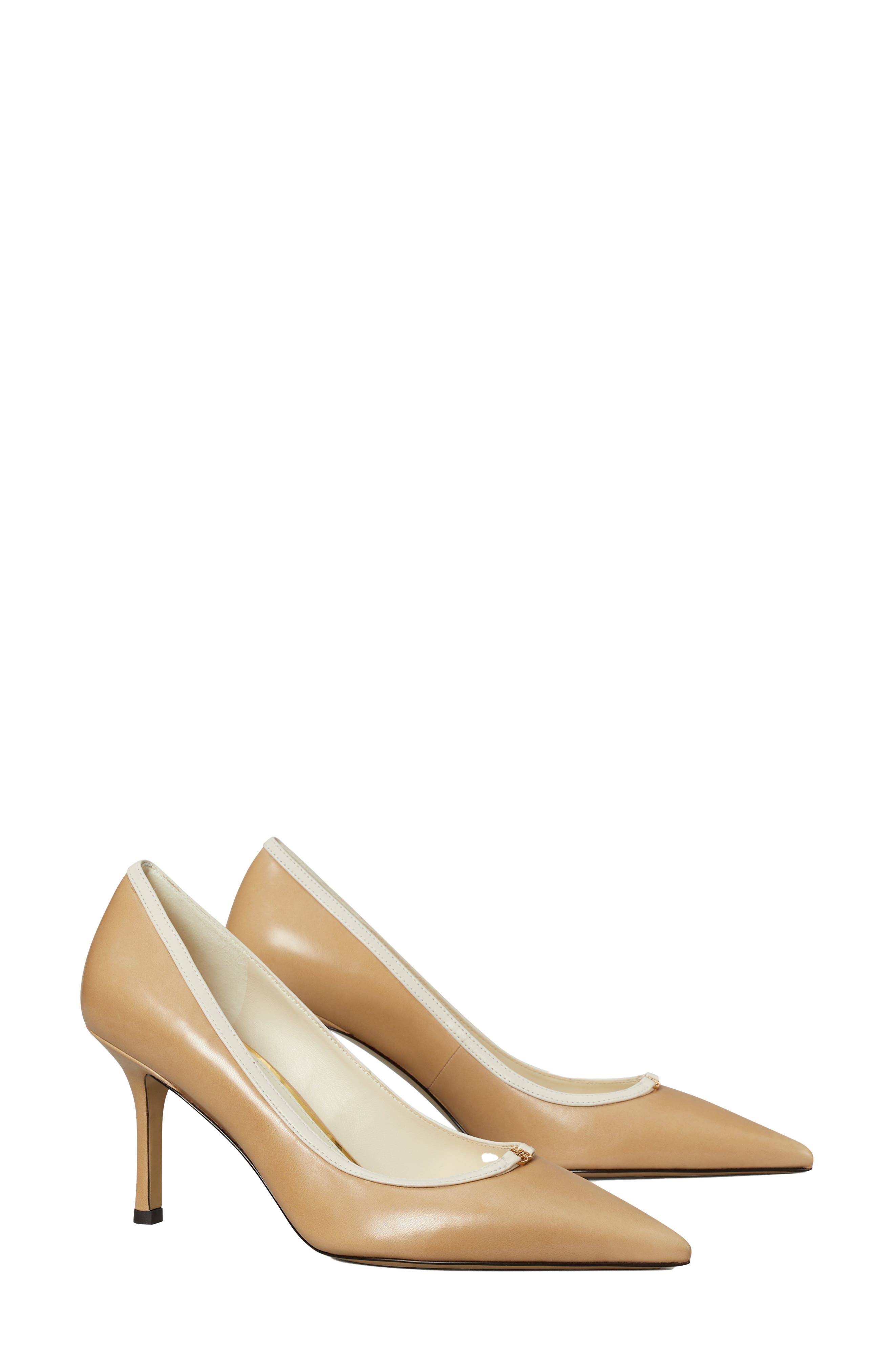 Tory Burch Double T Buckle Pointed Toe Pump