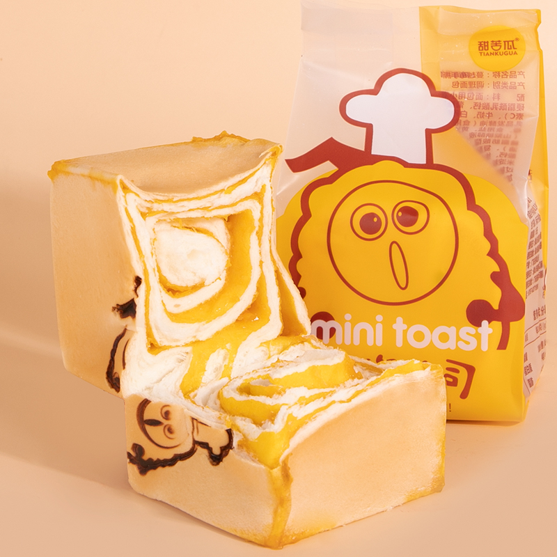 【拍4件】甜苦瓜夹心吐司手撕面包90g