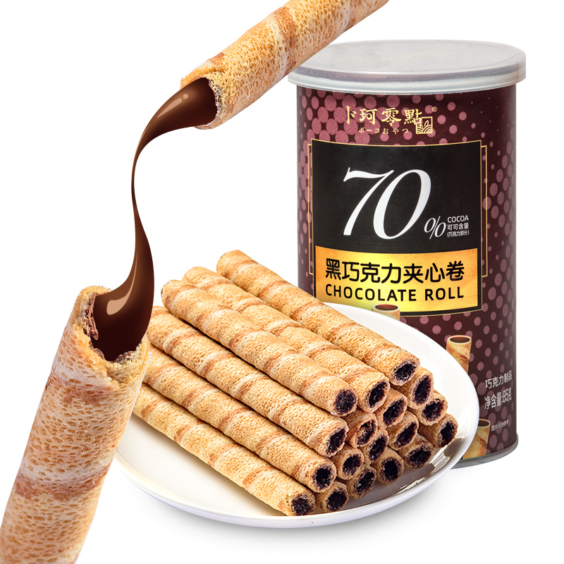 卜珂零点可可风暴巧克力夹心卷（2种味道）