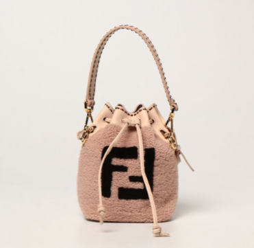 fendi芬迪montresor绒面迷你水桶包