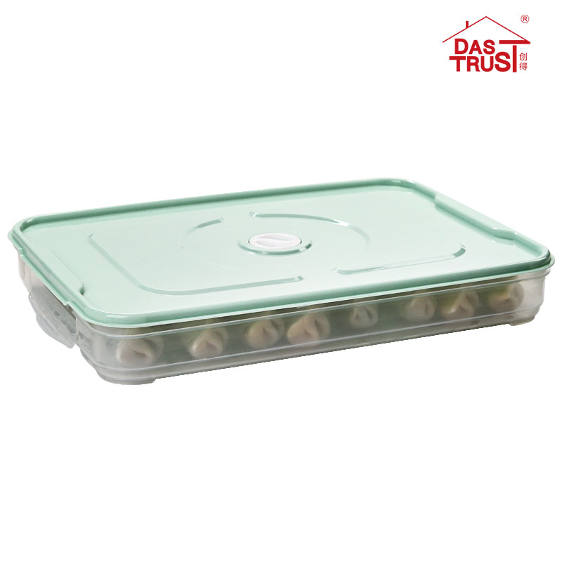 单层饺子保鲜盒整体加厚不串味