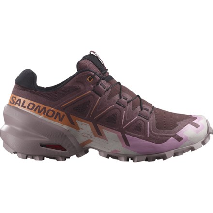 Salomon Speedcross 6萨洛蒙女士徒步鞋 Catawba Grape/Papaya/Deauville 8