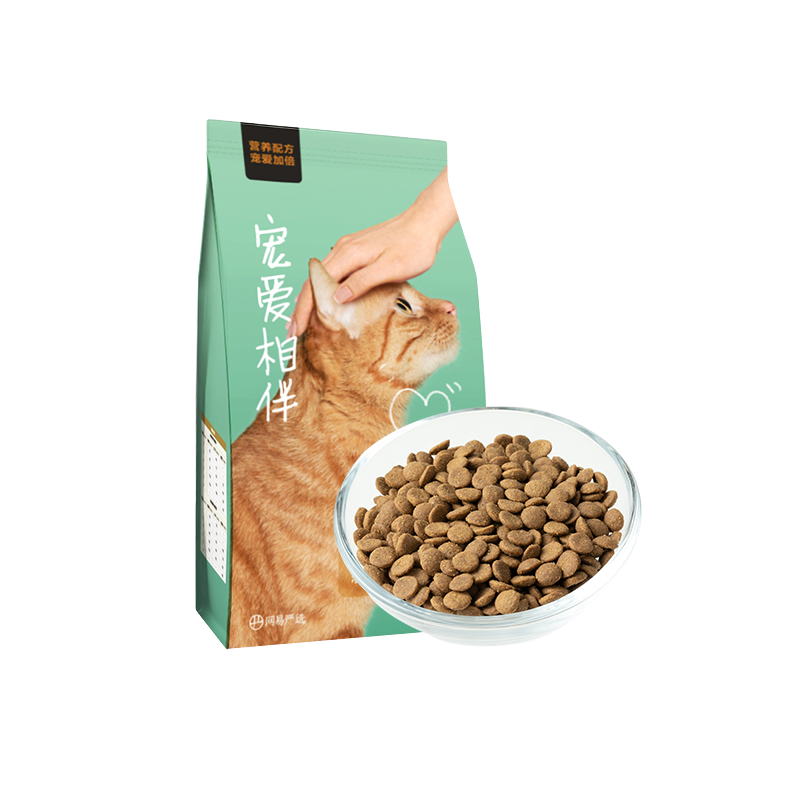 网易严选宠爱相伴全价天然猫粮2kg