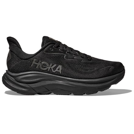 HOKA Clifton 10 男士跑鞋 Black/Black 13