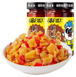 9.9元包邮！吉香居   暴下饭剁椒萝卜200g*2瓶