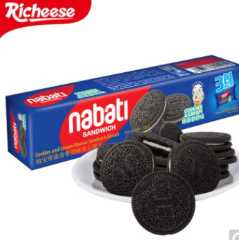 3.4元！纳宝帝 曲奇香奶味 夹心饼干 135g（需拍15件 付51元）