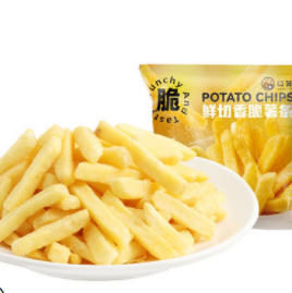 8.8元包邮！口算 鲜脆鲜切薯条8包