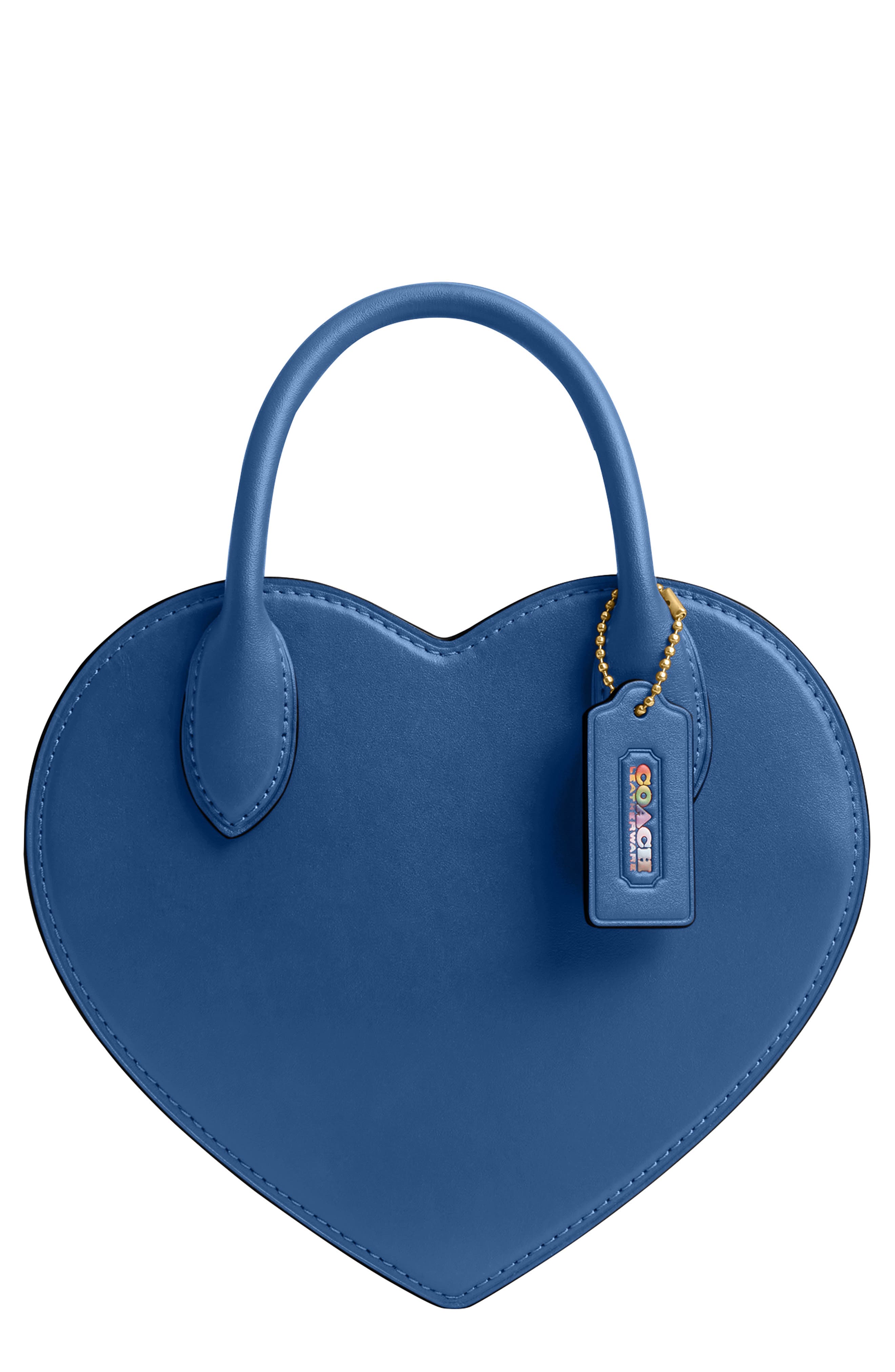 COACH Heart Leather Crossbody Bag
