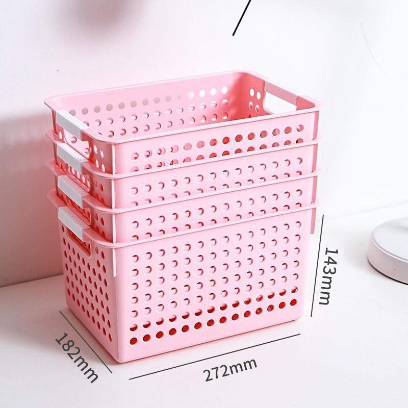 【官方旗舰店】禧天龙 塑料收纳篮收纳盒 5L 3个装多款式