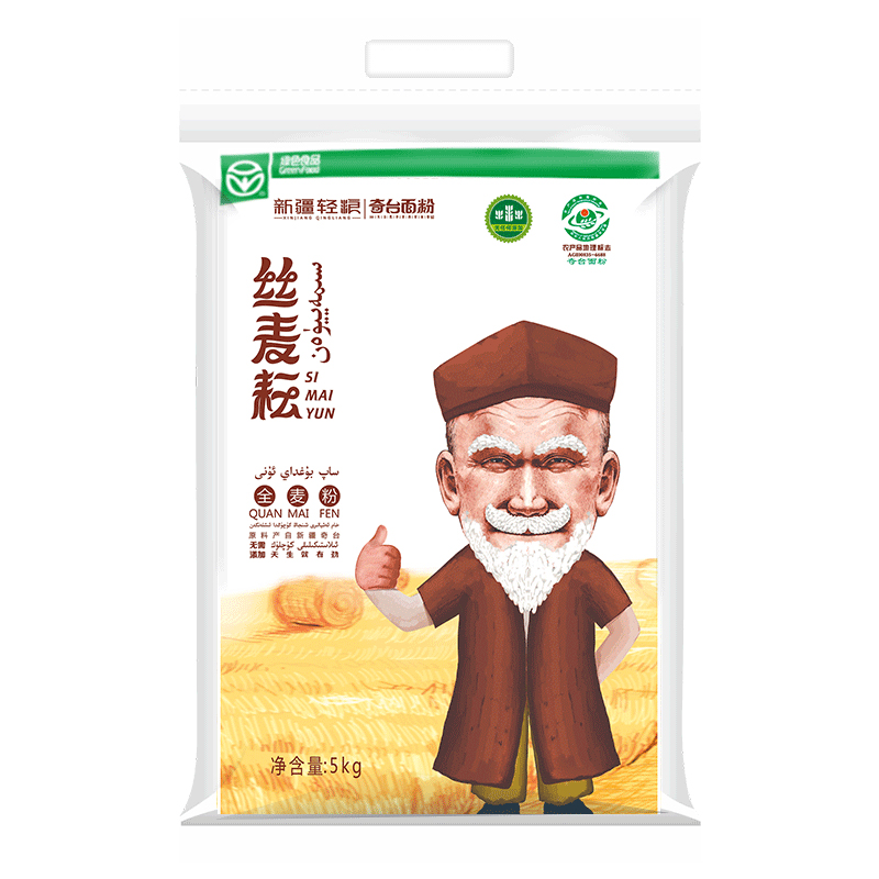 【丝麦耘】新疆奇台面粉全麦粉10斤