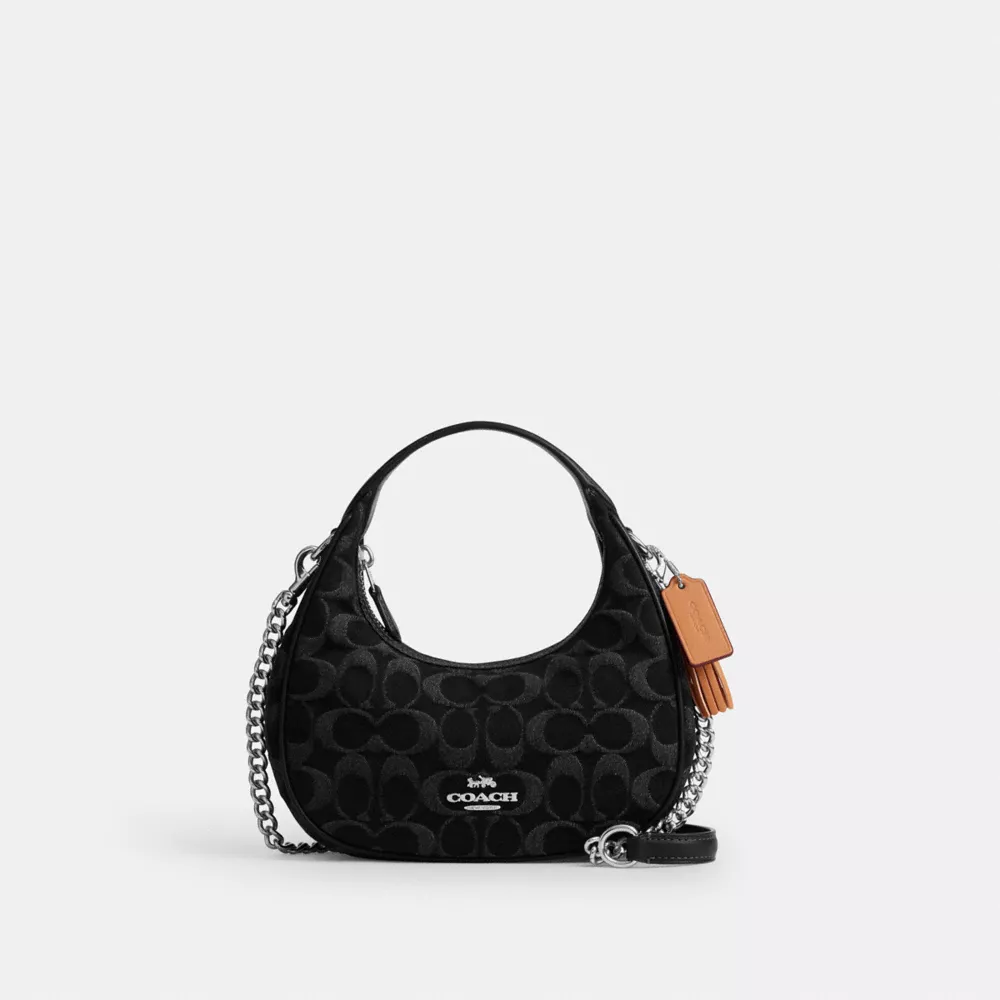 coach carmen mini crossbody bag in signature denim CCZ47-SVDTV