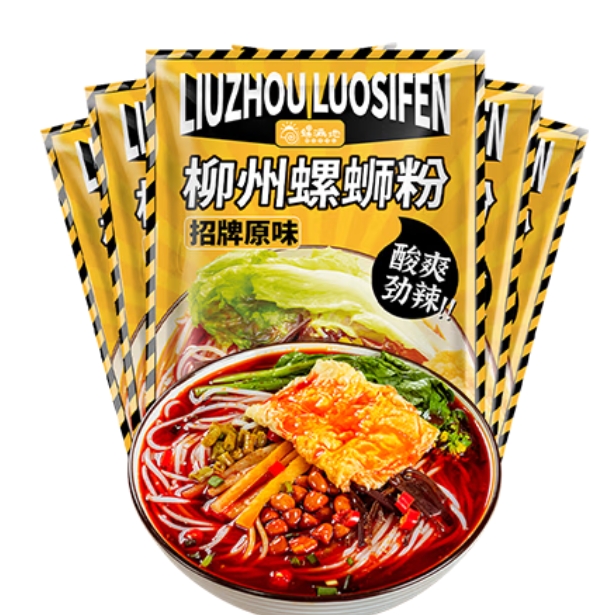 23.9元包邮！螺满地螺蛳粉  322g*5包
