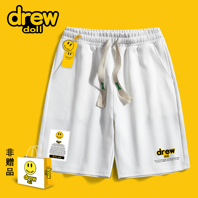 【drew】笑脸情侣五分短裤