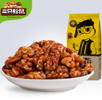 19.9元包邮！三只松鼠 琥珀核桃仁165g*3袋