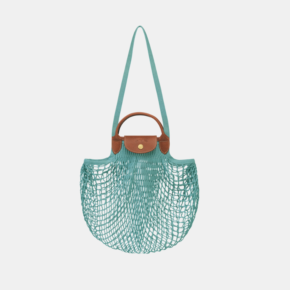 Longchamp Le Pliage Filet L 溩湖蓝针织网兜包
