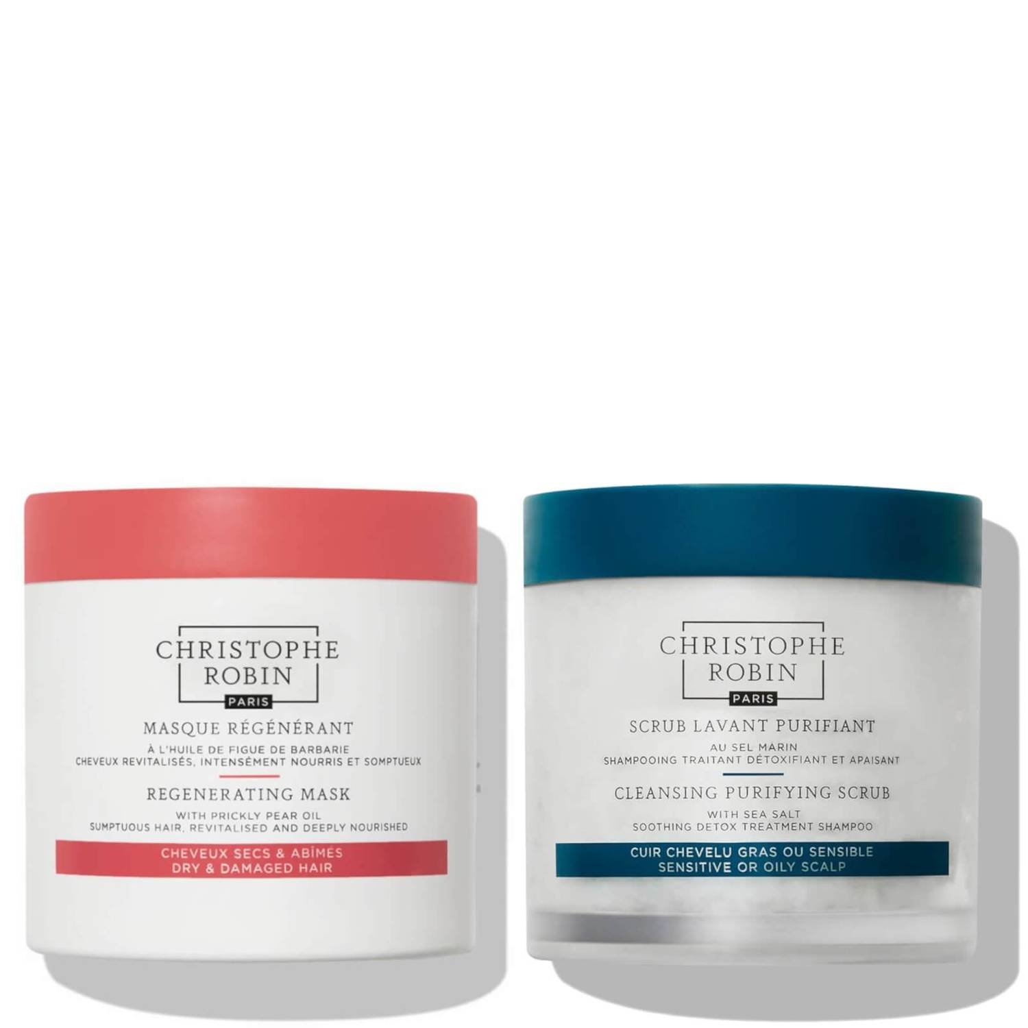 Christophe Robin 海盐发膜250ml+刺梨籽发膜250ml