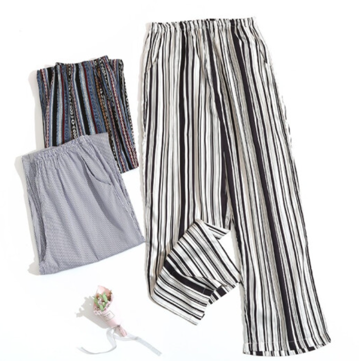 34.9元包邮！芬腾 居服夏季薄款纯棉女士睡裤