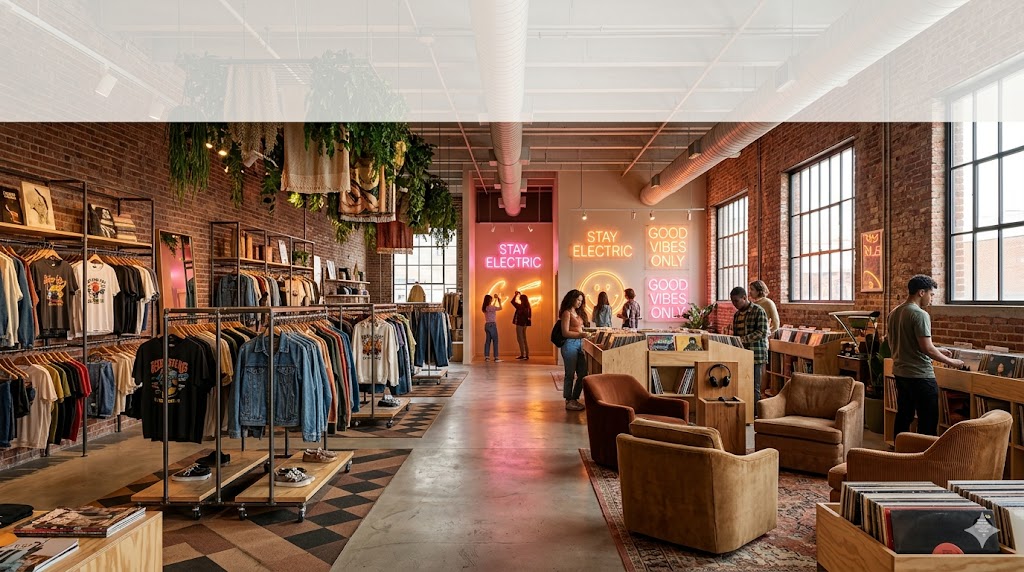 Urban Outfitters SouthPark Store Gen Z Digital Remodel Inside View
