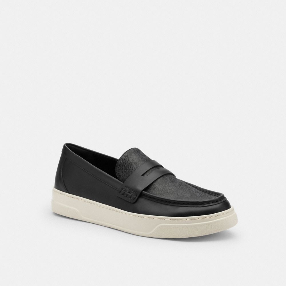 coach hybrid loafer with signature canvas CBX05-CQ/BK