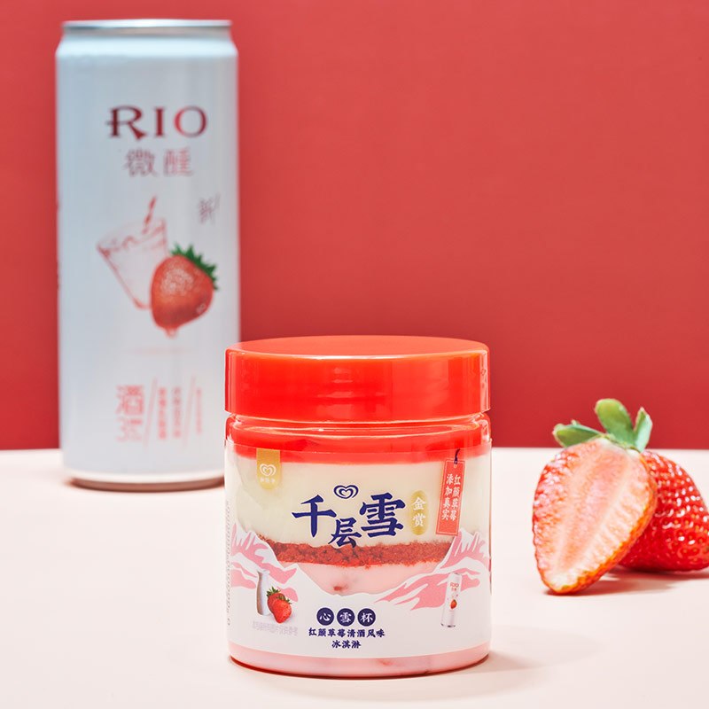 拍4件和路雪千层雪轻牛乳芝士冰淇淋12杯