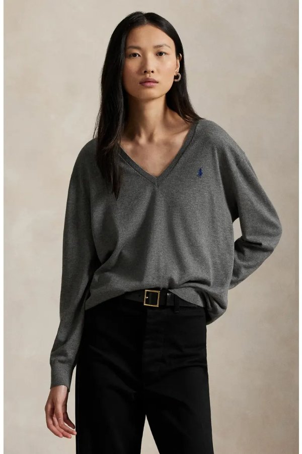 Polo Ralph Lauren Nordstrom 女士棉质V领针织衫