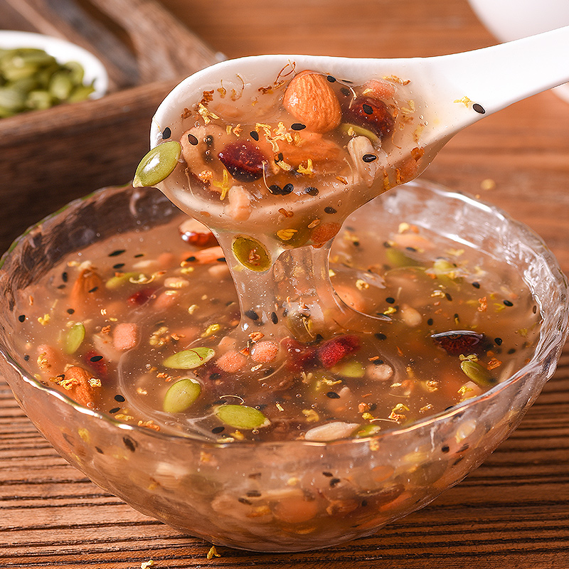 榕甄四季奇亚籽坚果藕粉500g