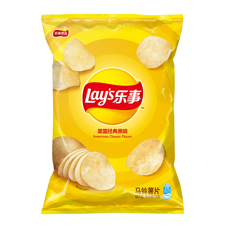 乐事薯片经典原味75g×1袋