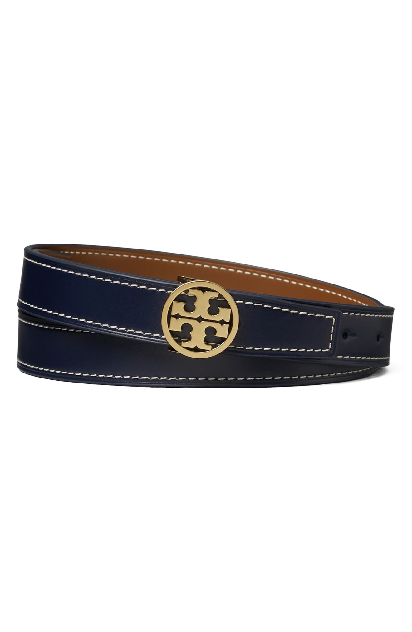 Tory Burch Miller Reversible Leather Belt