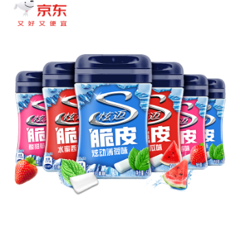 京东 炫迈 口香糖 三口味 浓郁果味，清凉酷爽