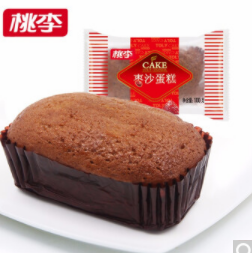 15.9元包邮！桃李面包 枣沙蛋糕600g