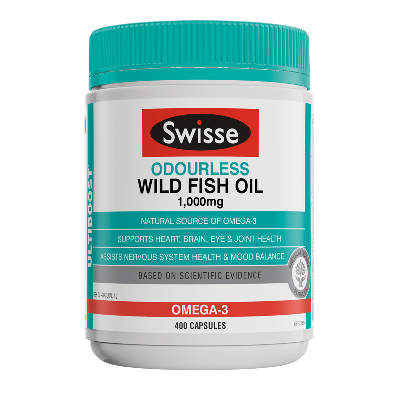孙俪推荐！Swisse高浓度鱼油胶囊400粒
