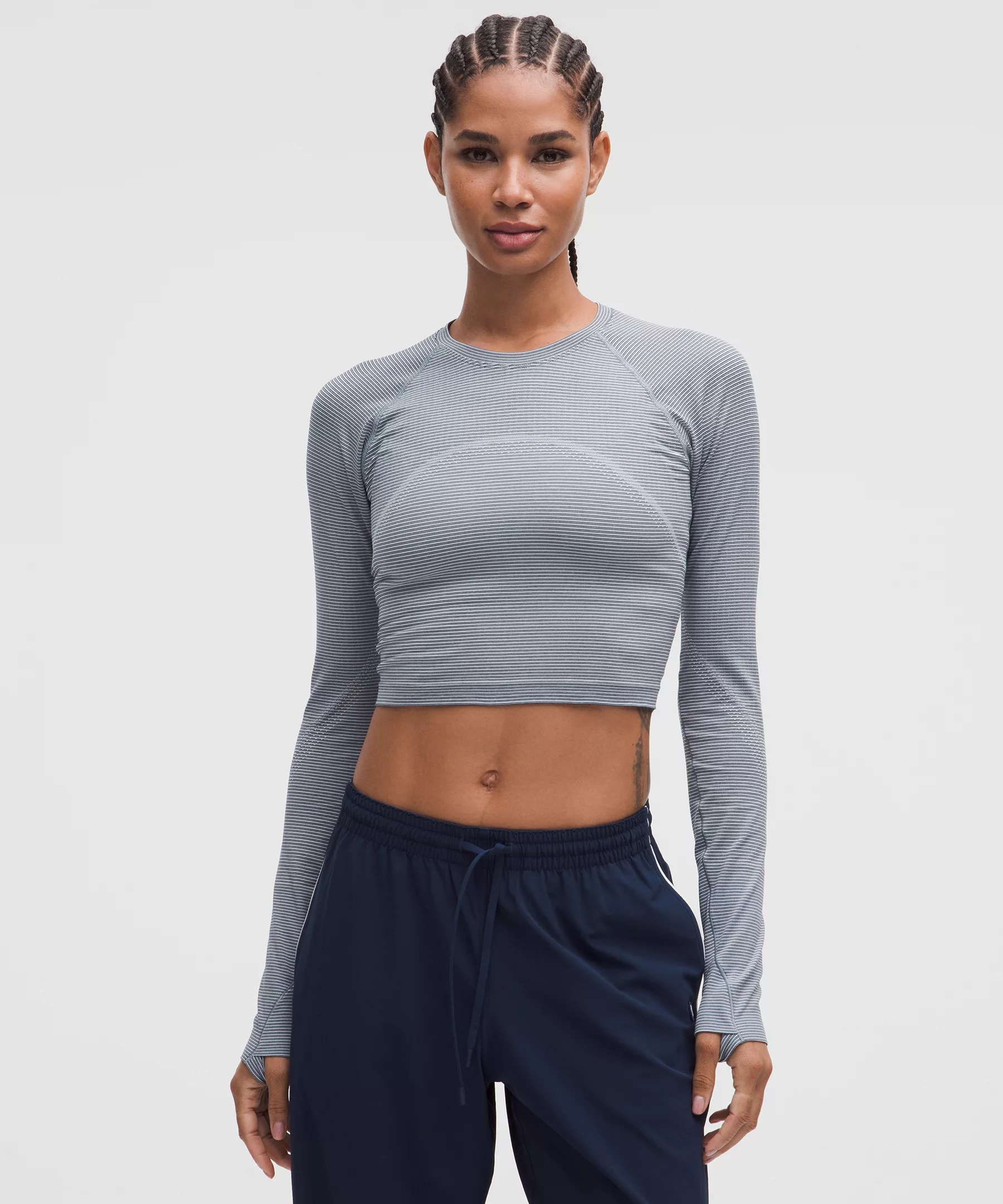Lululemon Swiftly Tech Cropped女士长袖T恤 2.0