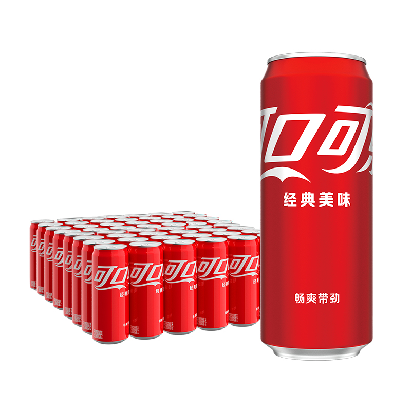 可口可乐碳酸饮料摩登罐330mlx24罐*2箱