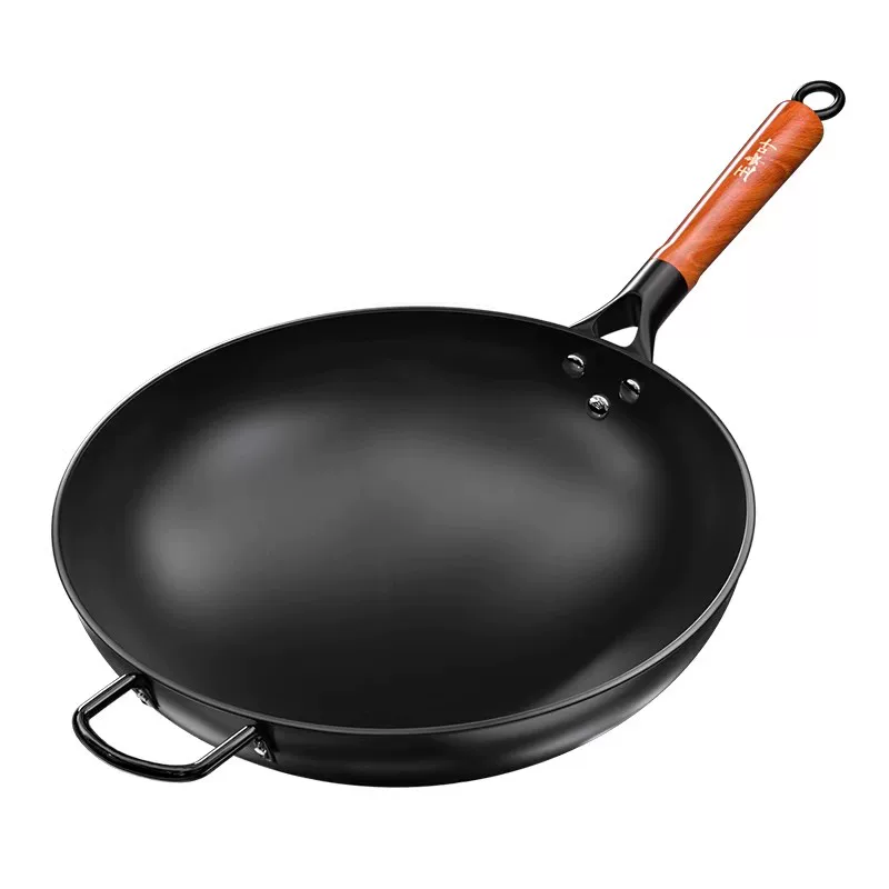 玉叶老式手工铁锅传统炒锅家用