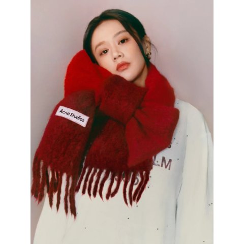 Acne Studios 马海毛羊毛围巾 马思纯同款