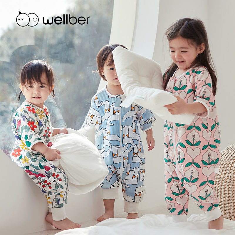 威尔贝鲁夏季竹棉分腿睡袋