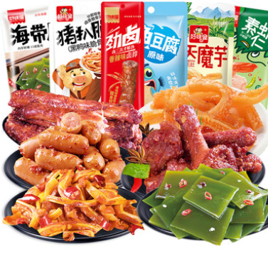 27.7元包邮！好味屋 荤素零食大礼包 任选3件