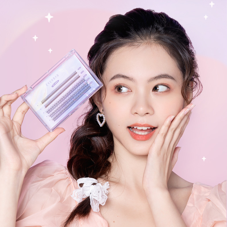 everba睫毛女自然A型鱼尾混合装仙子