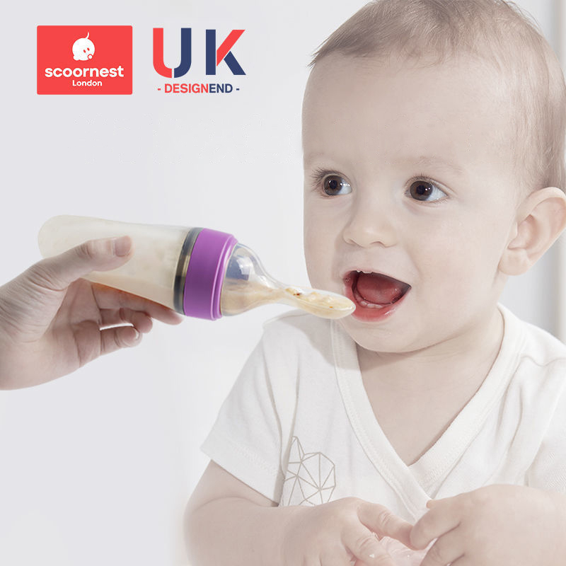 【英国KC】婴幼儿硅胶米糊勺辅食神器